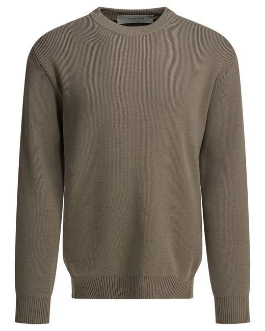 Golden Goose Deluxe Brand Gray Cotton Blend Knitwear for men