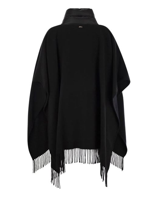 Herno Black Poncho Resort