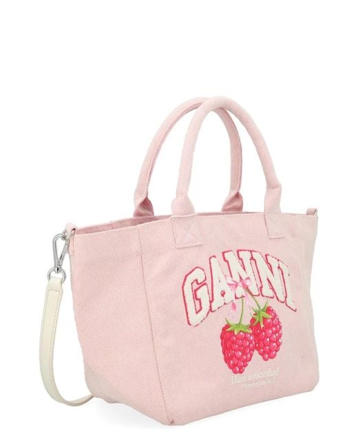 Ganni Pink Borsa "Raspberry" Small