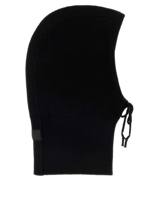 MM6 by Maison Margiela Black Wool Blend Balaclava