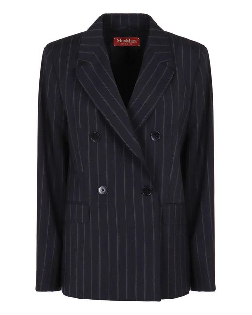 Max Mara Black Double-Breasted Blazer