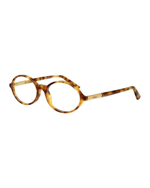 Chloé Brown Havana-Havana-Transparent Acetate Glasses