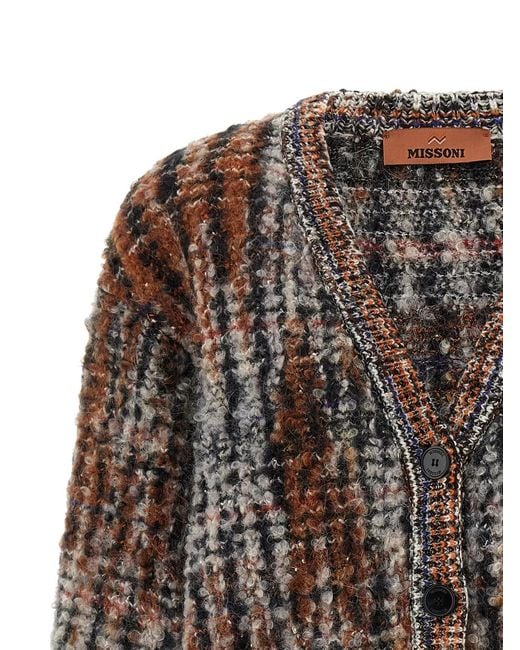 Missoni Black Bouclé Wool Cardigan
