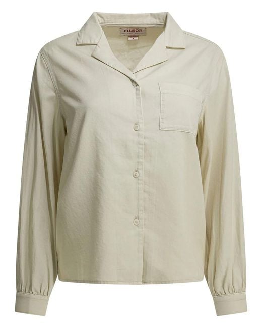 Filson White "Twill Camp" Casual Shirt