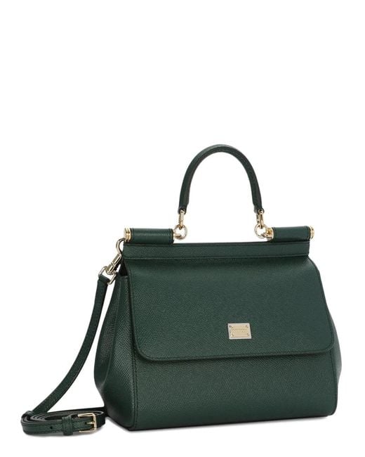 Dolce & Gabbana Green Dolce & Gabbana Borsa "Sicily" Medium