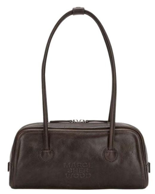 MARGE SHERWOOD Brown Dark Leather Bag