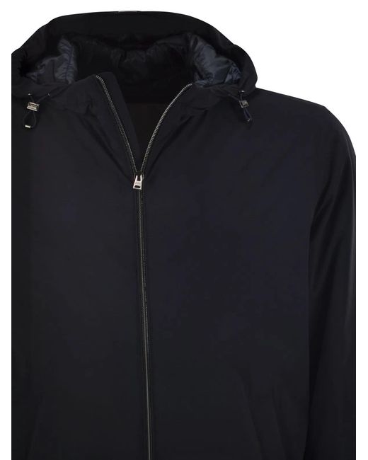 Herno Black Nylon Travel Jacket for men