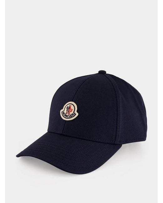 Moncler Blue Baseball Cap for men