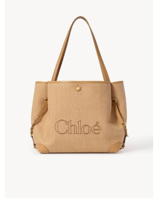 Chloé Natural Raffia Chloã Clover Shopping Bag