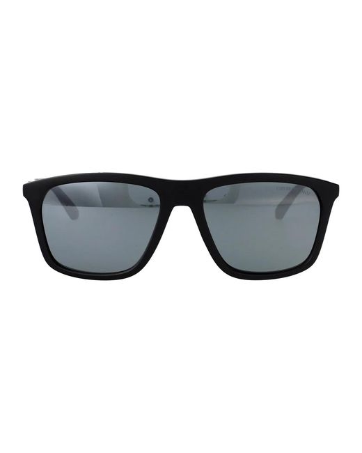 Emporio Armani Black Acetate Sunglasses