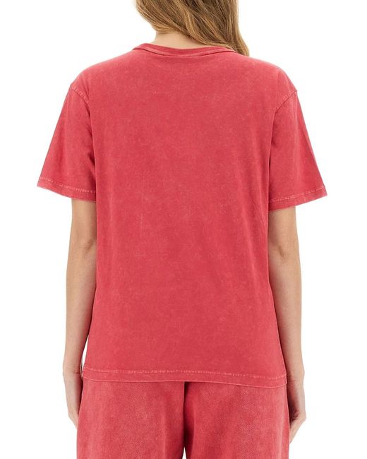 T By Alexander Wang Red T Shirt With Logo