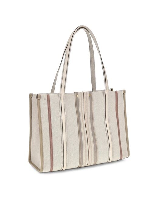 Chloé White Chloe Woody Loop Canvas Tote Bag