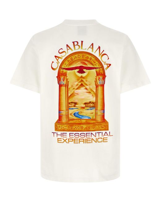 Casablanca White 'Hermons Mirage Arch Icon' T-Shirt for men