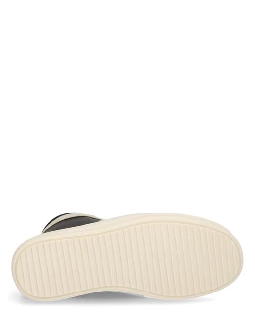 Rick Owens Black Leather Sneaker