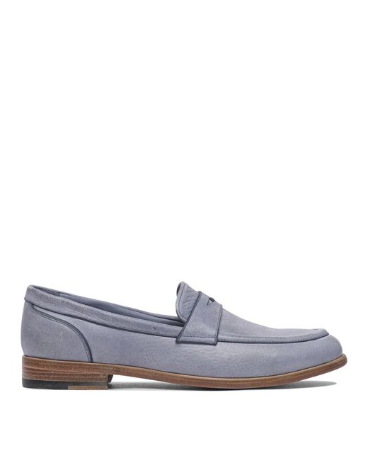 Sturlini Gray Leather Loafers