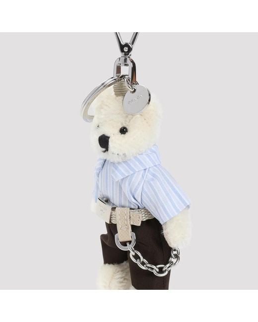 Prada White Teddy-Bear Charm for men