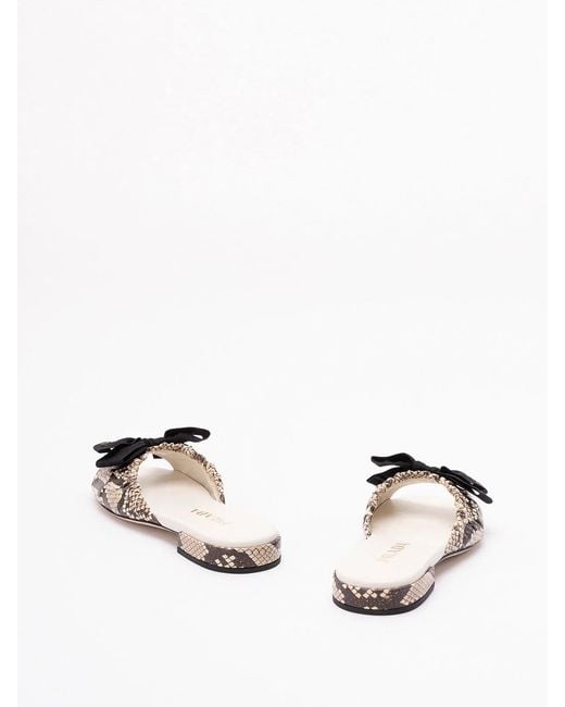 Prada White Ayers Slides