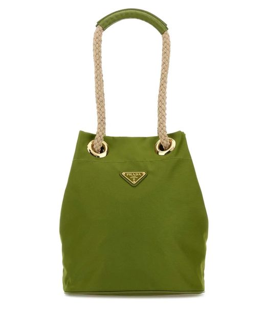 Prada Green Re-Nylon Mariner Bucket Bag