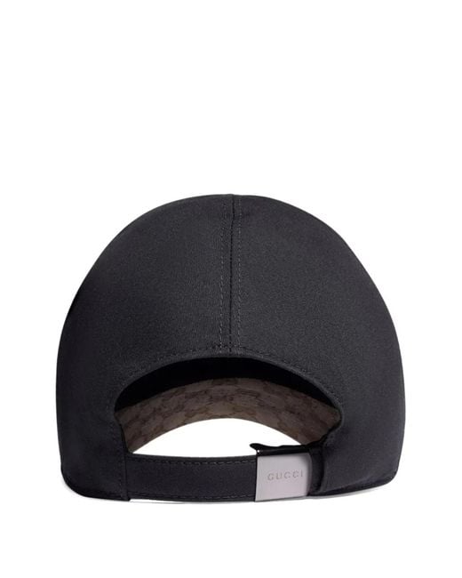 Gucci Black Cotton Canvas Cap for men