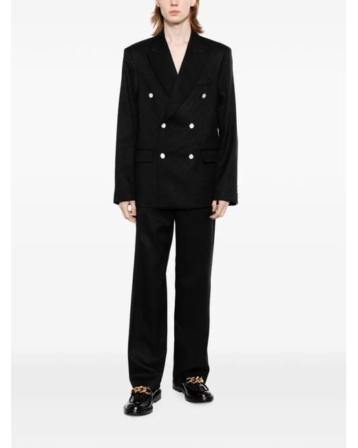 Casablanca Black Monogram Db Suit Jacket for men
