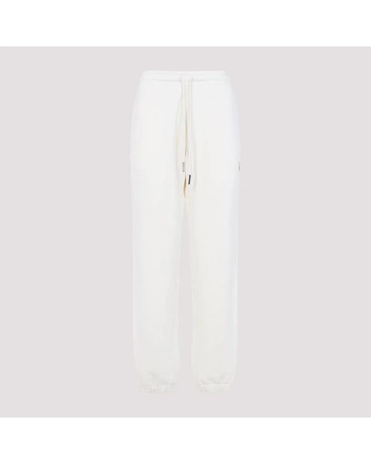 Moncler White Sports Pants