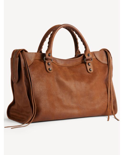 Balenciaga Brown Le City Bag M