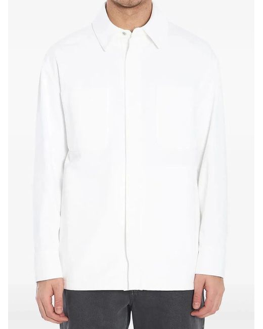 Fendi White Selleria Denim Jacket for men