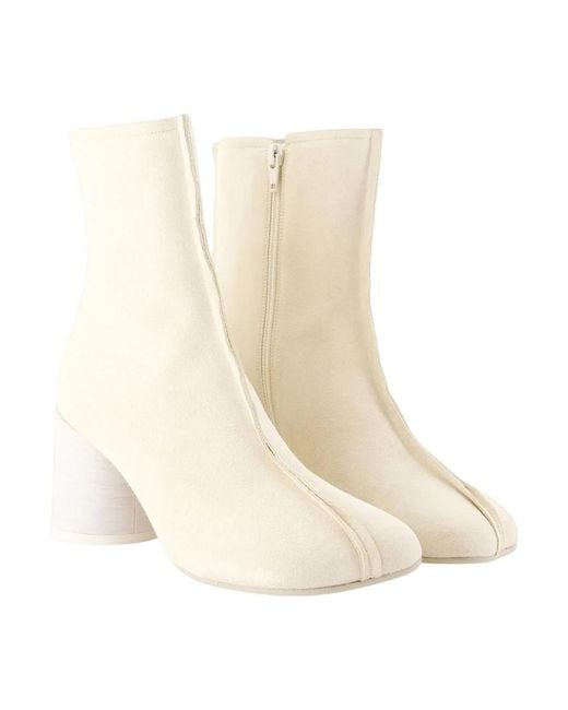 MM6 by Maison Margiela Natural Ankle Boots