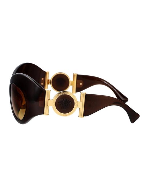 Versace Brown Injected Transparent Sunglasses