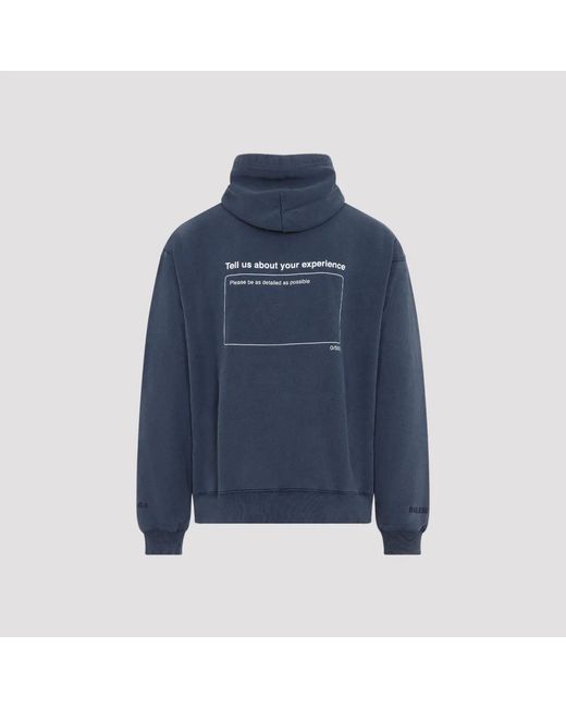 Balenciaga Blue Washed Oversized Hoodie for men