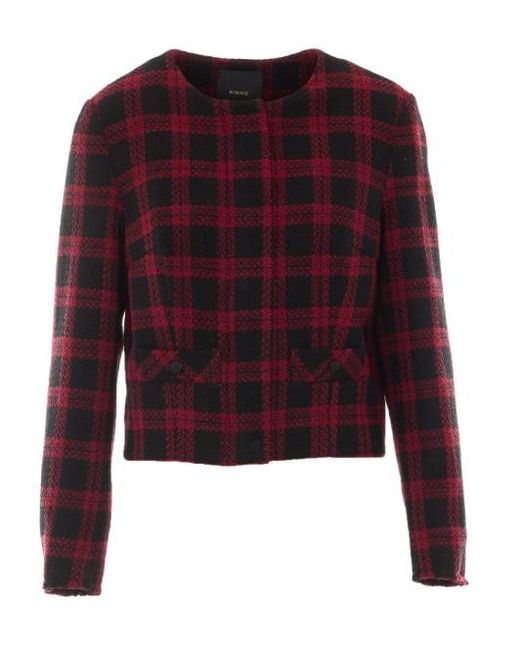 Pinko Red Polyester Jacket