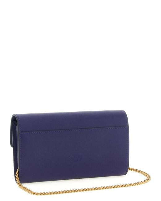 Pinko Blue 'Love Simply' Wallet On Chain