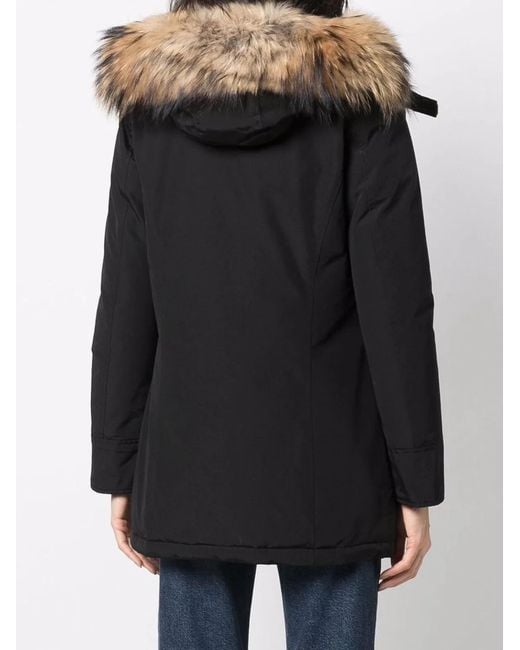 Woolrich Black Arctic Parka With Removable Fur