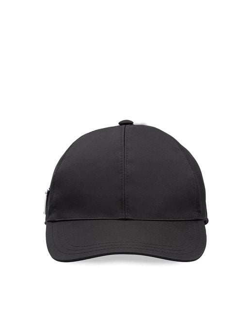 Prada Black Re-Nylon Baseball Cap for men