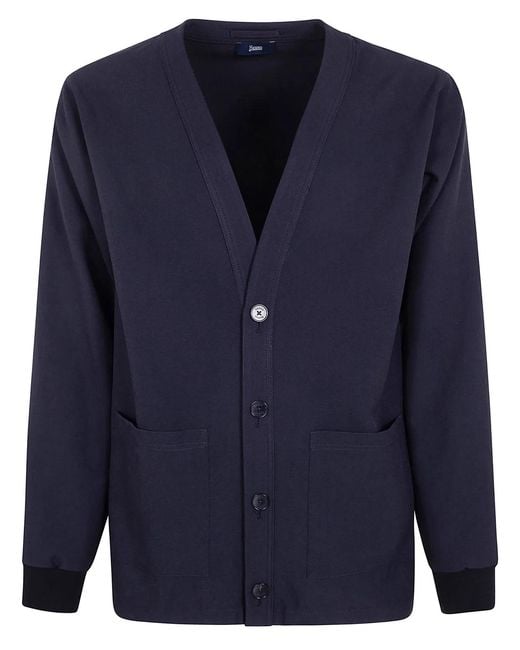 Herno Blue Cardigan Jacket for men