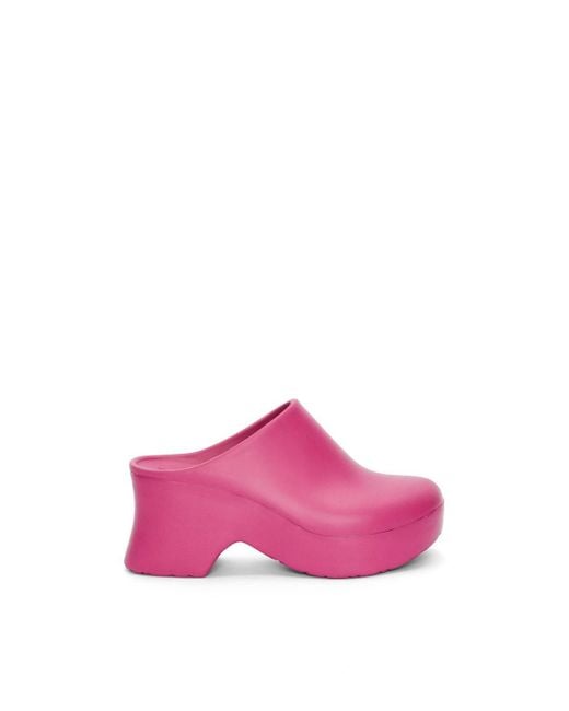 Loewe Pink Terra Rubber Clogs
