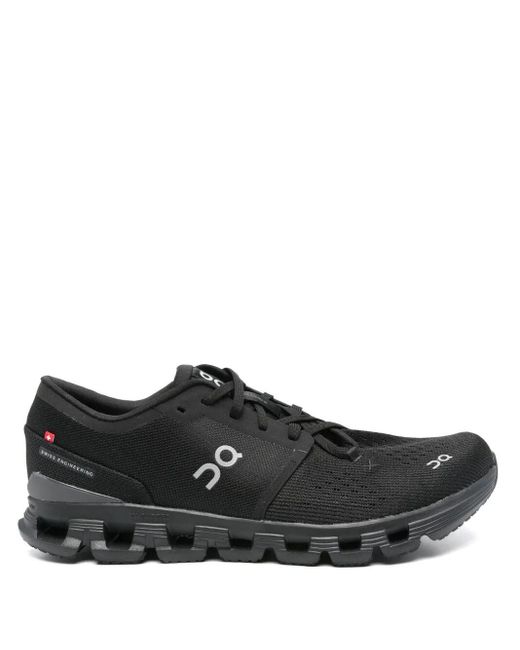 On Shoes Black "Cloud X 4" Sneakers
