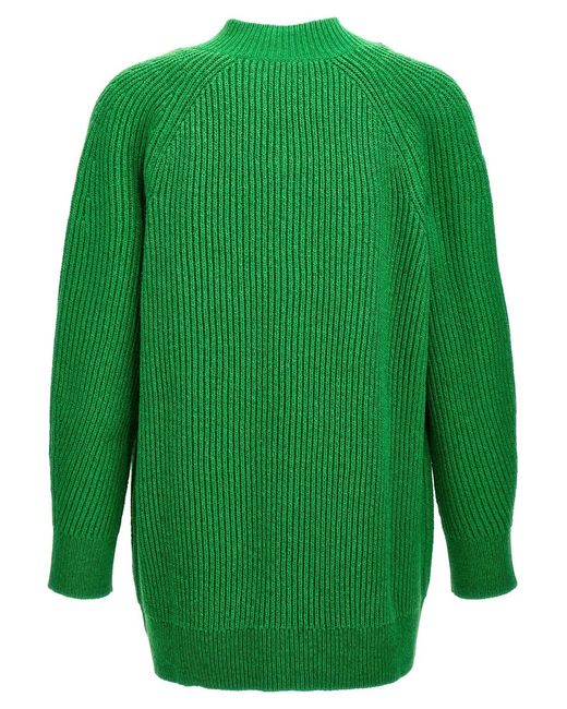 Jil Sander Green Oversized Sweater for men