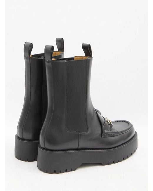 Gucci Black Horsebit Boots