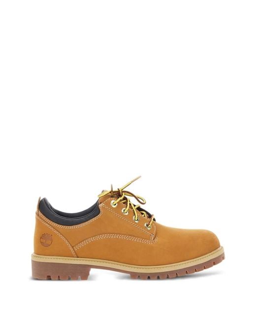 Timberland Brown Tan Calf Leather Flat Shoes for men