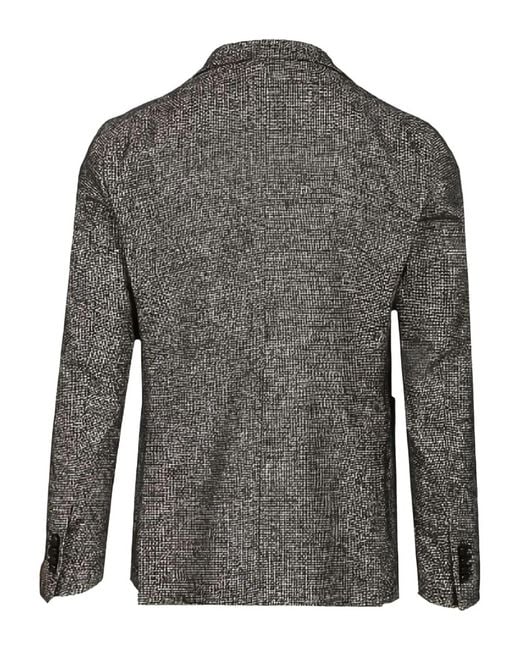 Tagliatore Gray Wool Polyamide Acrylic Jacket for men
