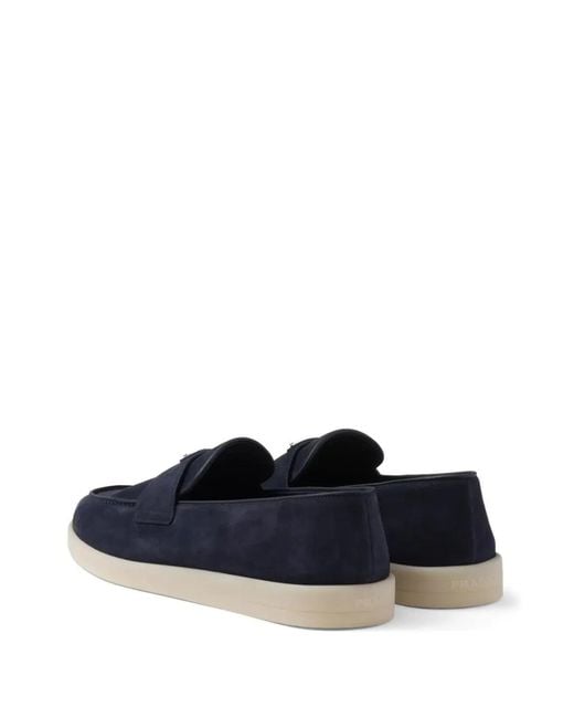 Prada Blue Loafers for men