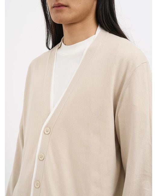 Paolo Pecora Natural Cotton Cardigan for men