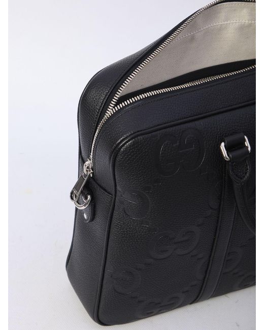 Gucci Black Leather Briefcase for men