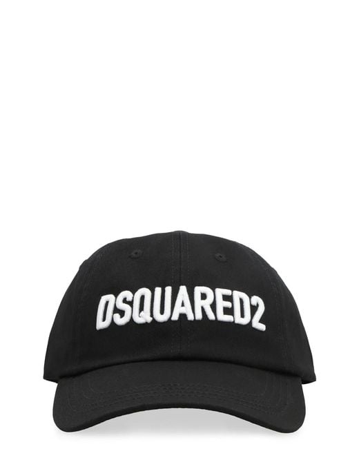 DSquared² Black Logo Baseball Cap for men