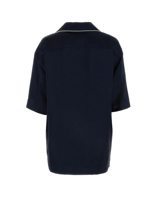 Palm Angels Blue Camicia