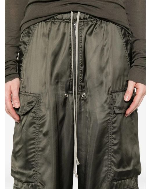 Rick Owens Green Carco Drawstring Trousers