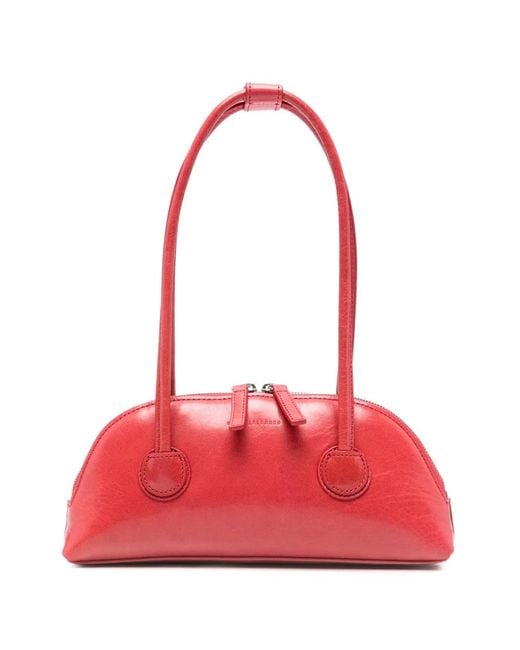 MARGE SHERWOOD Red Bessette Leather Shoulder Bag