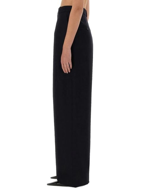 Saint Laurent Black Wideleg Pants