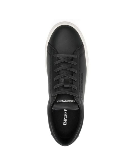 Emporio Armani White Leather Sneakers for men